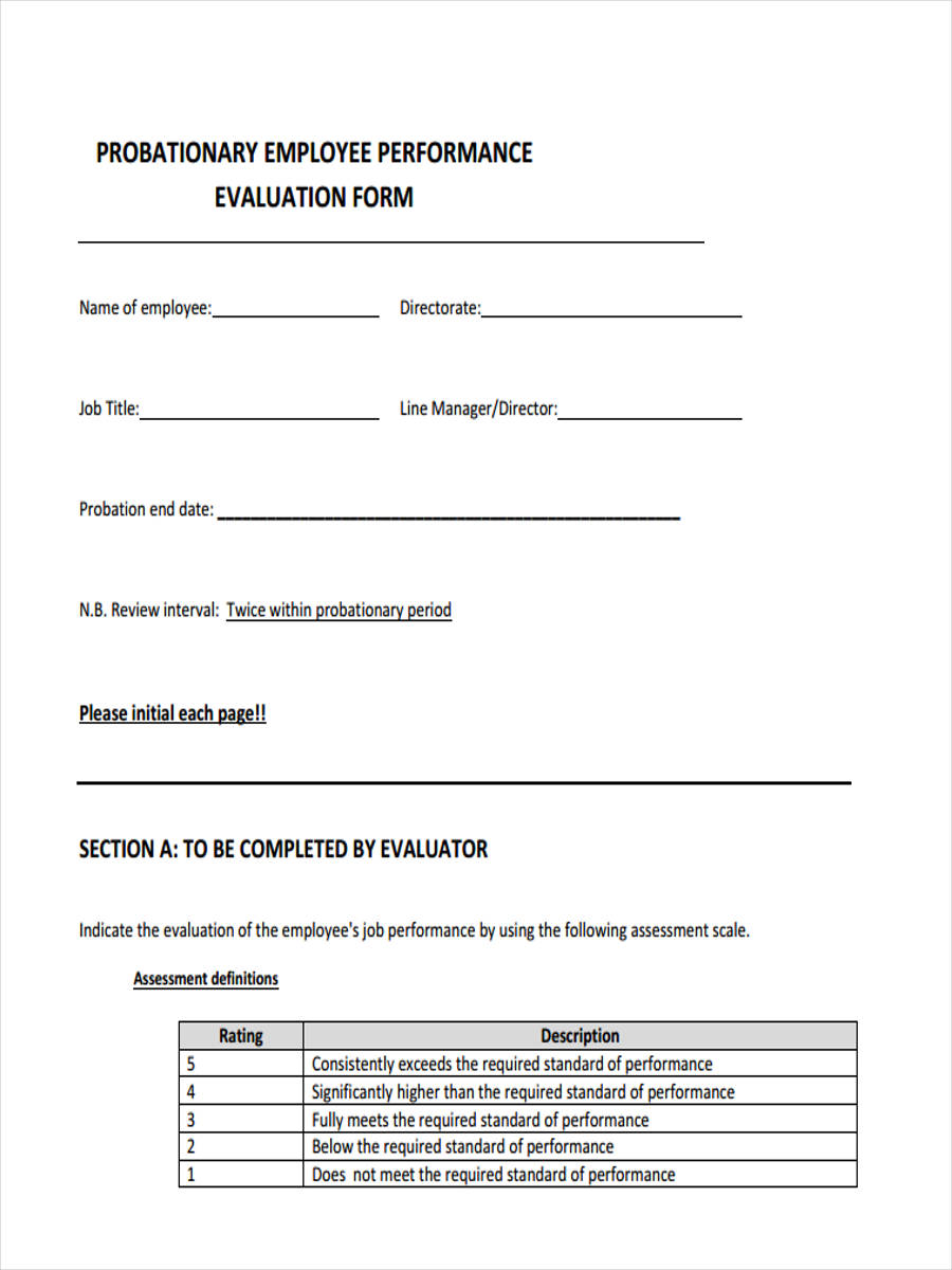 employee probation letter sample